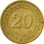 Moneda, Algeria, 20 Centimes, 1972, Paris, MBC, Aluminio - bronce, KM:103