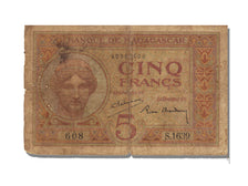Madagascar, 5 Francs, MB