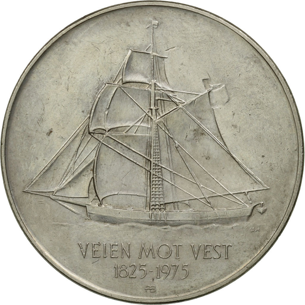 Monnaie, Norvège, Olav V, 5 Kroner, 1975, SUP, Copper-nickel, KM:422
