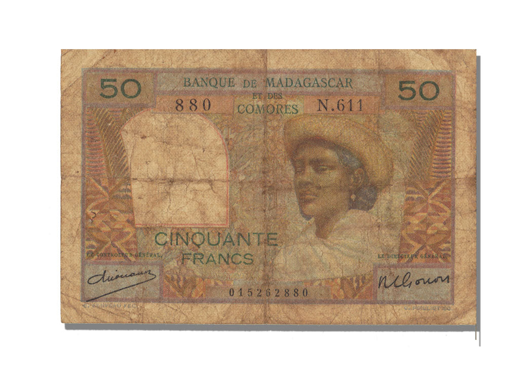 Madagascar, 50 Francs, VF(20-25)