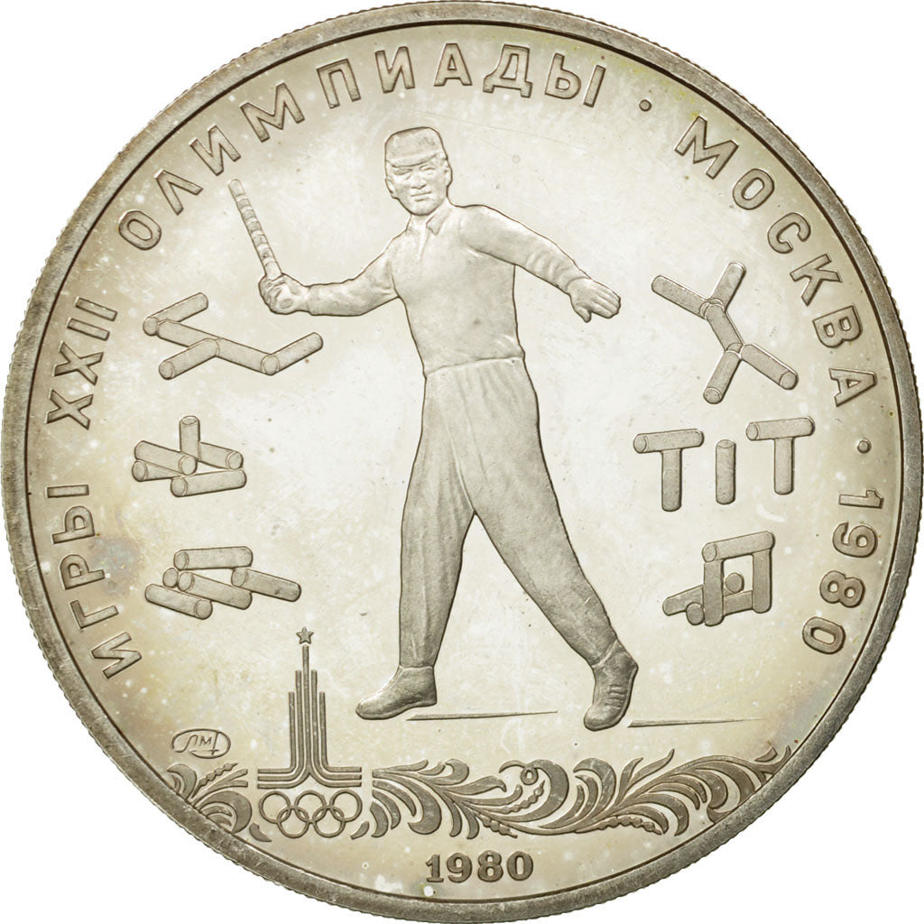 Monnaie, Russie, 5 Roubles, 1980, Saint-Petersburg, SUP, Argent, KM:182