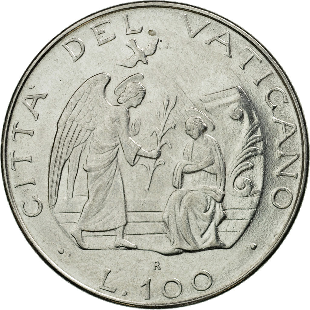 Monnaie, Cité du Vatican, John Paul II, 100 Lire, 1987, Roma, TTB, Stainless