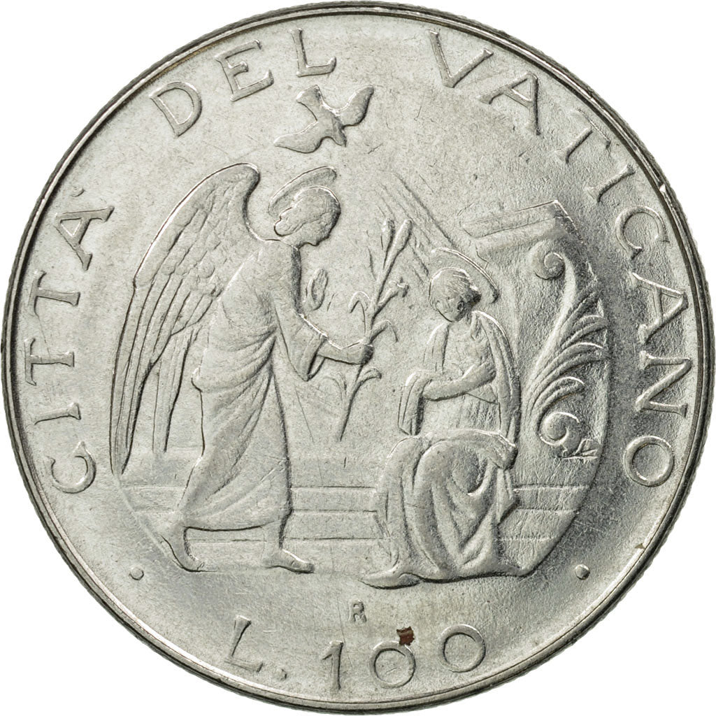 Monnaie, Cité du Vatican, John Paul II, 100 Lire, 1987, Roma, TB+, Stainless