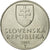Moneda, Eslovaquia, 2 Koruna, 2001, MBC, Níquel chapado en acero, KM:13