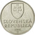 Moneda, Eslovaquia, 2 Koruna, 2001, MBC, Níquel chapado en acero, KM:13