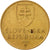 Moneda, Eslovaquia, Koruna, 1994, BC+, Bronce chapado en acero, KM:12