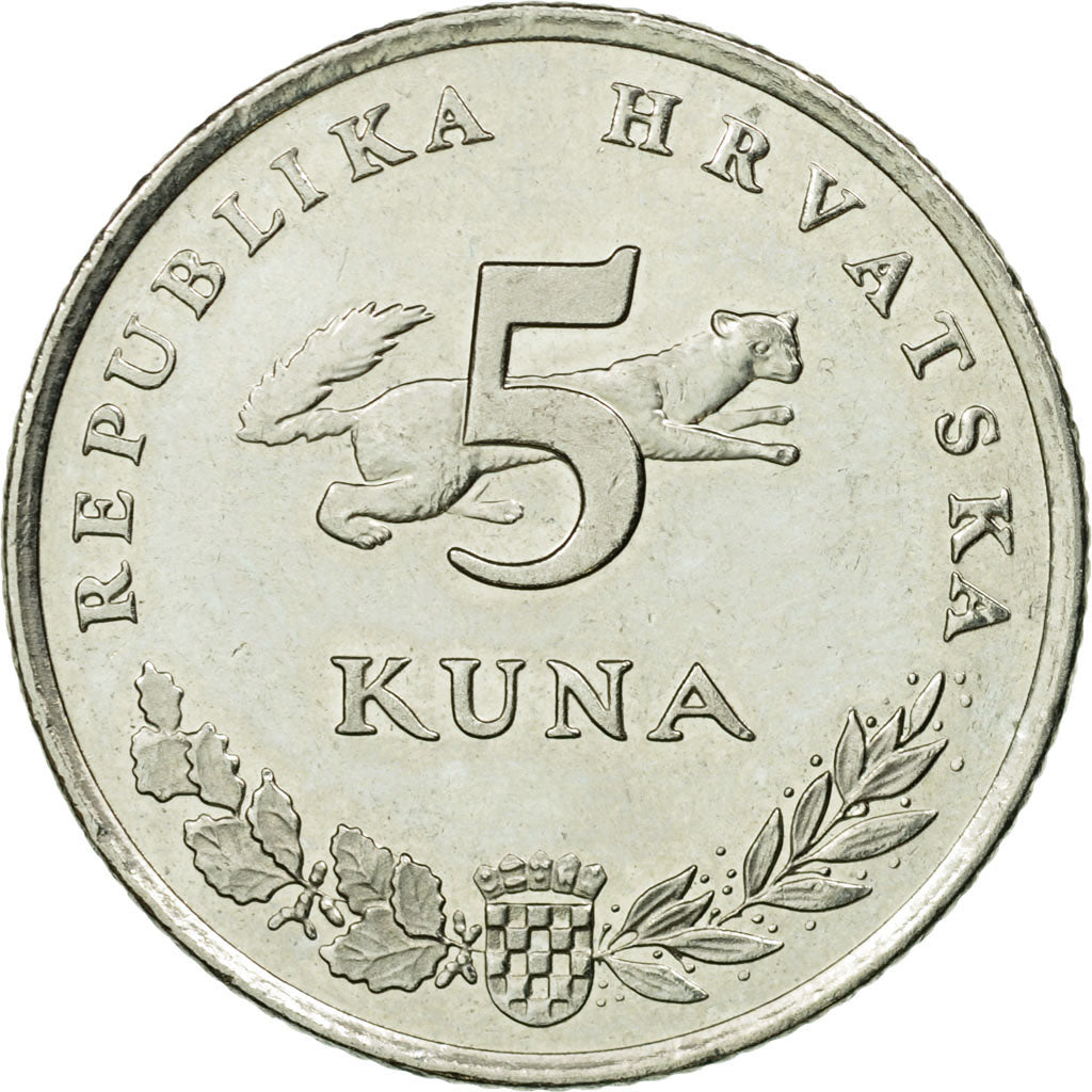 Coin, Croatia, 5 Kuna, 2009, EF(40-45), Copper-Nickel-Zinc, KM:11