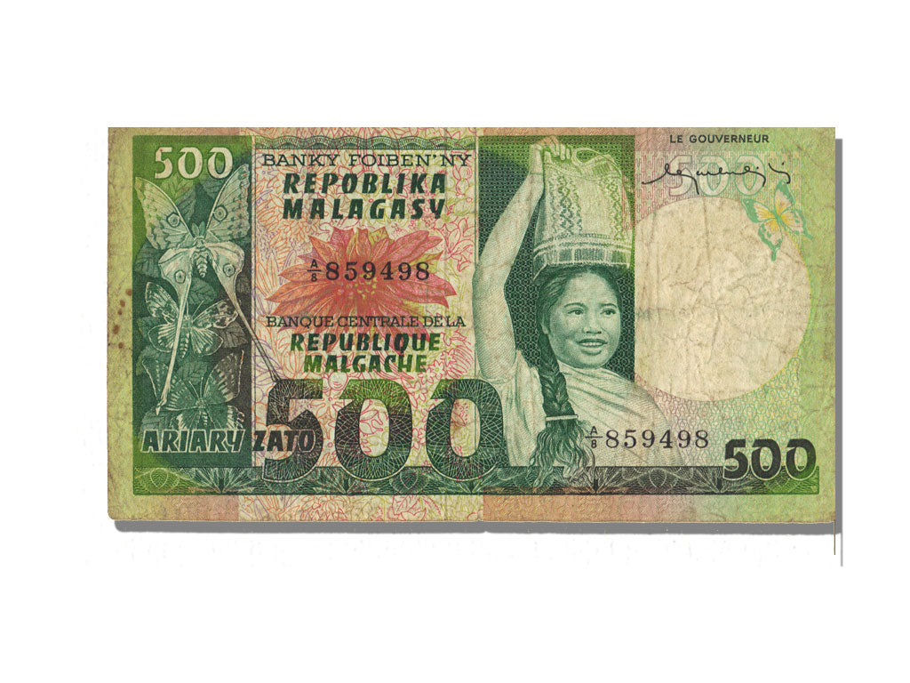 Madagascar, 500 Francs, VF(30-35), A8