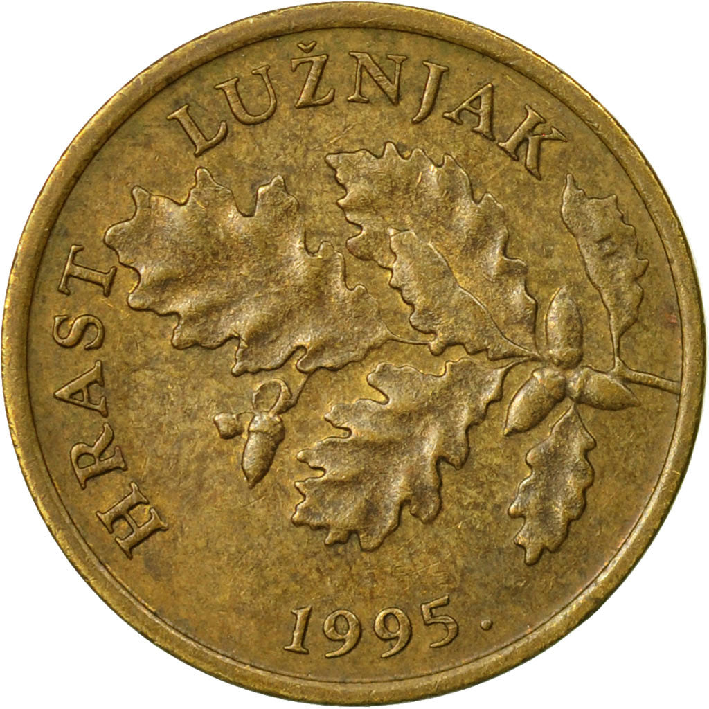 Monnaie, Croatie, 5 Lipa, 1995, TB+, Brass plated steel, KM:5