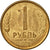 Münze, Russland, Rouble, 1992, Saint-Petersburg, SS, Brass Clad Steel, KM:311