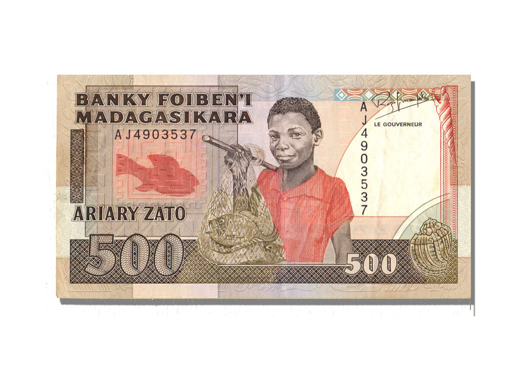 Madagascar, 500 Francs, AU(55-58), AJ4903537