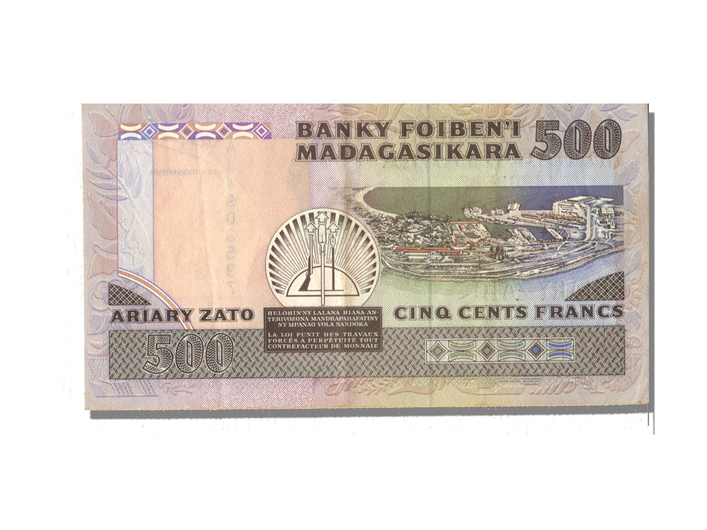 Madagascar, 500 Francs, AU(55-58), AJ4903537