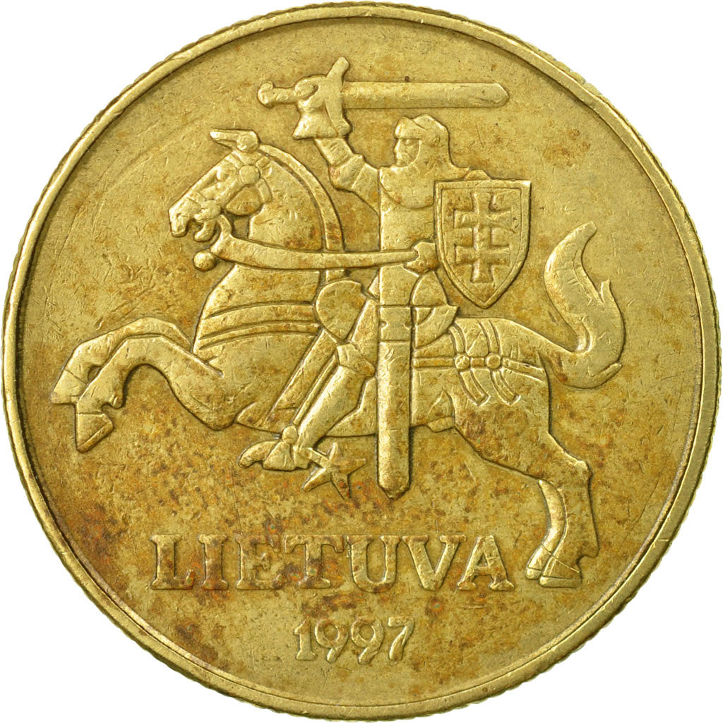 Coin, Lithuania, 50 Centu, 1997, VF(20-25), Nickel-brass, KM:108