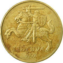 Coin, Lithuania, 50 Centu, 1997, VF(20-25), Nickel-brass, KM:108