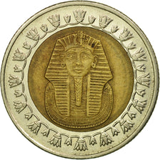 Coin, Egypt, Pound, 2008, Cairo, EF(40-45), Bi-Metallic, KM:940a