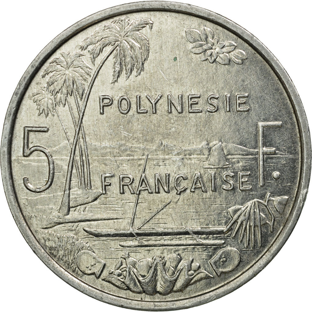 Monnaie, French Polynesia, 5 Francs, 1988, Paris, TTB, Aluminium, KM:12