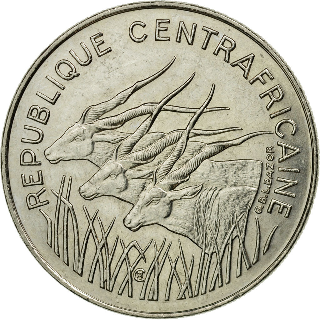Monnaie, République Centrafricaine, 100 Francs, 1985, Paris, TTB, Nickel, KM:7