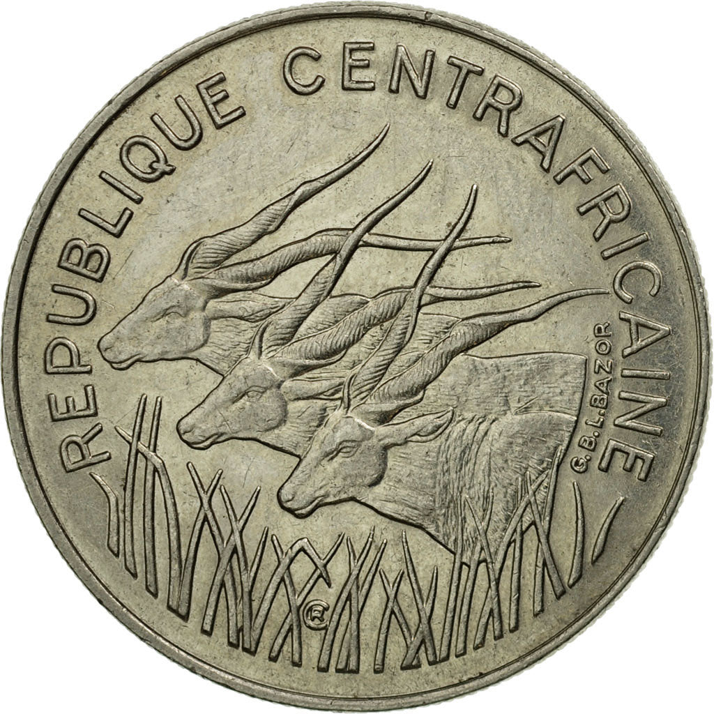 Monnaie, République Centrafricaine, 100 Francs, 1988, Paris, TTB, Nickel, KM:7