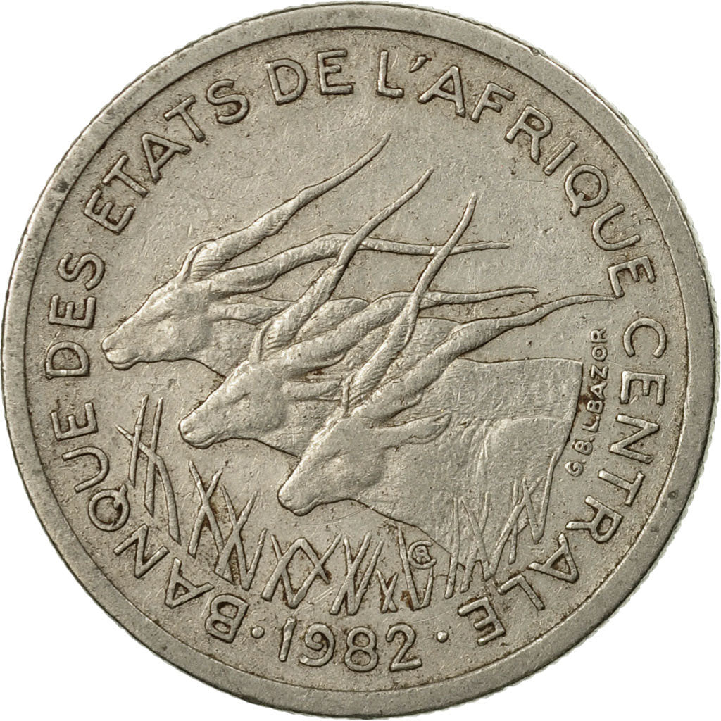 Monnaie, États de l'Afrique centrale, 50 Francs, 1982, Paris, TTB, Nickel