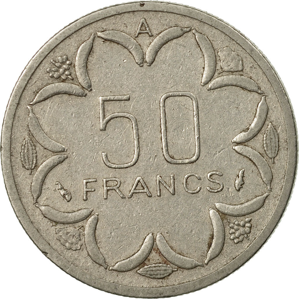 Monnaie, États de l'Afrique centrale, 50 Francs, 1982, Paris, TTB, Nickel