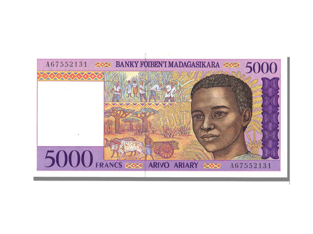 Madagascar, 5000 Francs 1994-95