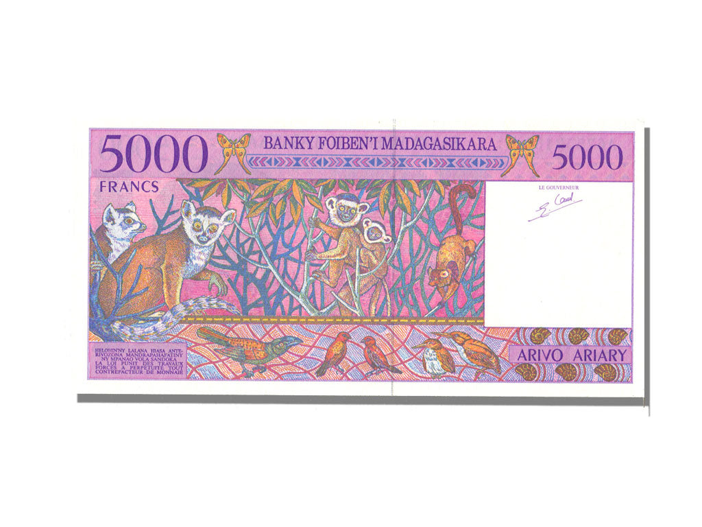 Madagascar, 5000 Francs 1994-95