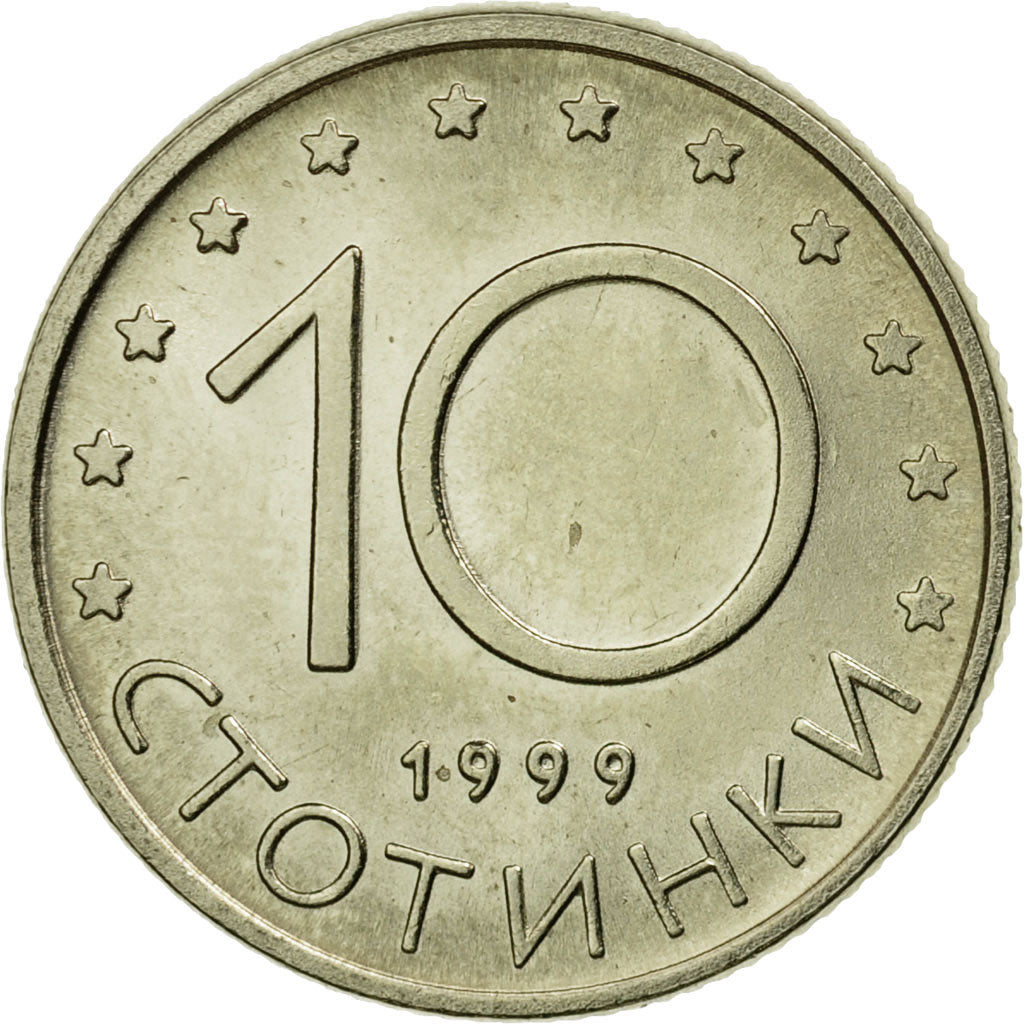 Monnaie, Bulgarie, 10 Stotinki, 1999, Sofia, SUP+, Copper-Nickel-Zinc, KM:240