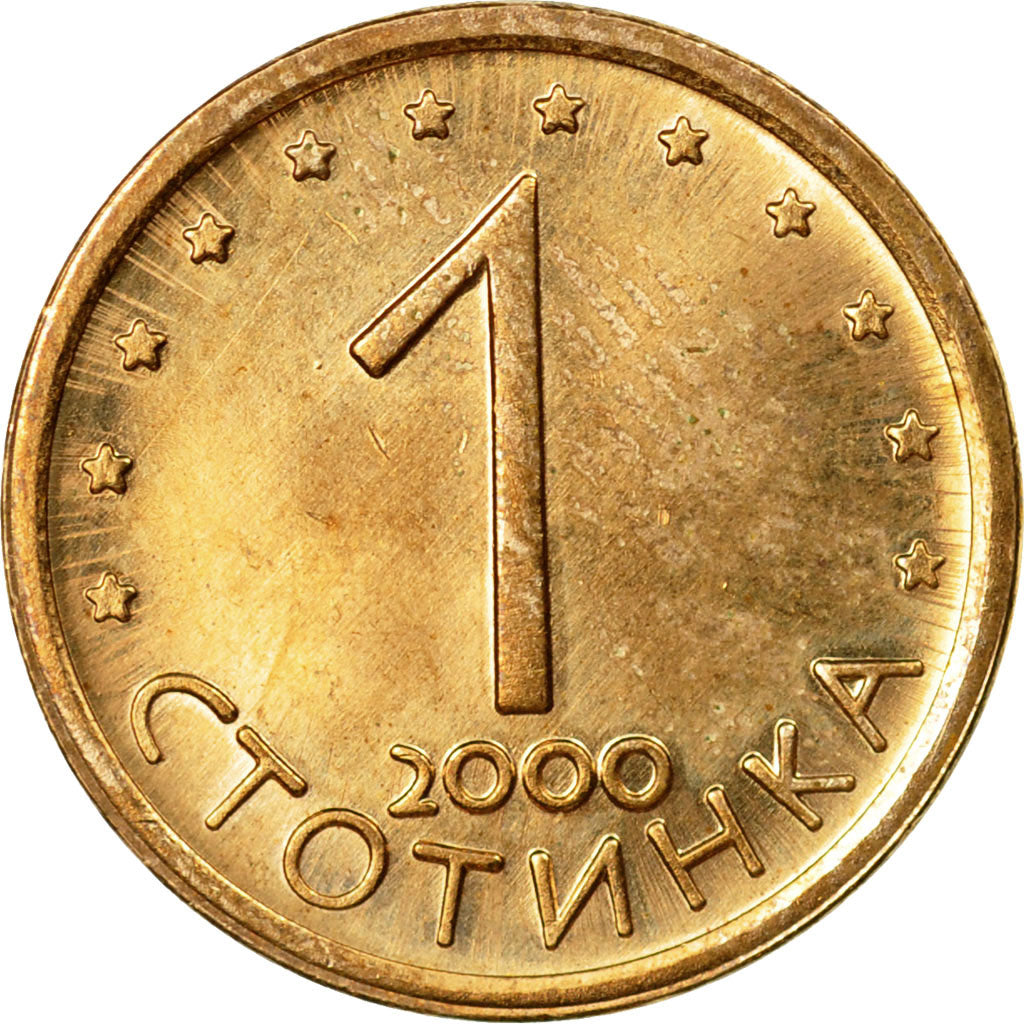 Monnaie, Bulgarie, Stotinka, 2000, SUP+, Brass plated steel, KM:237a