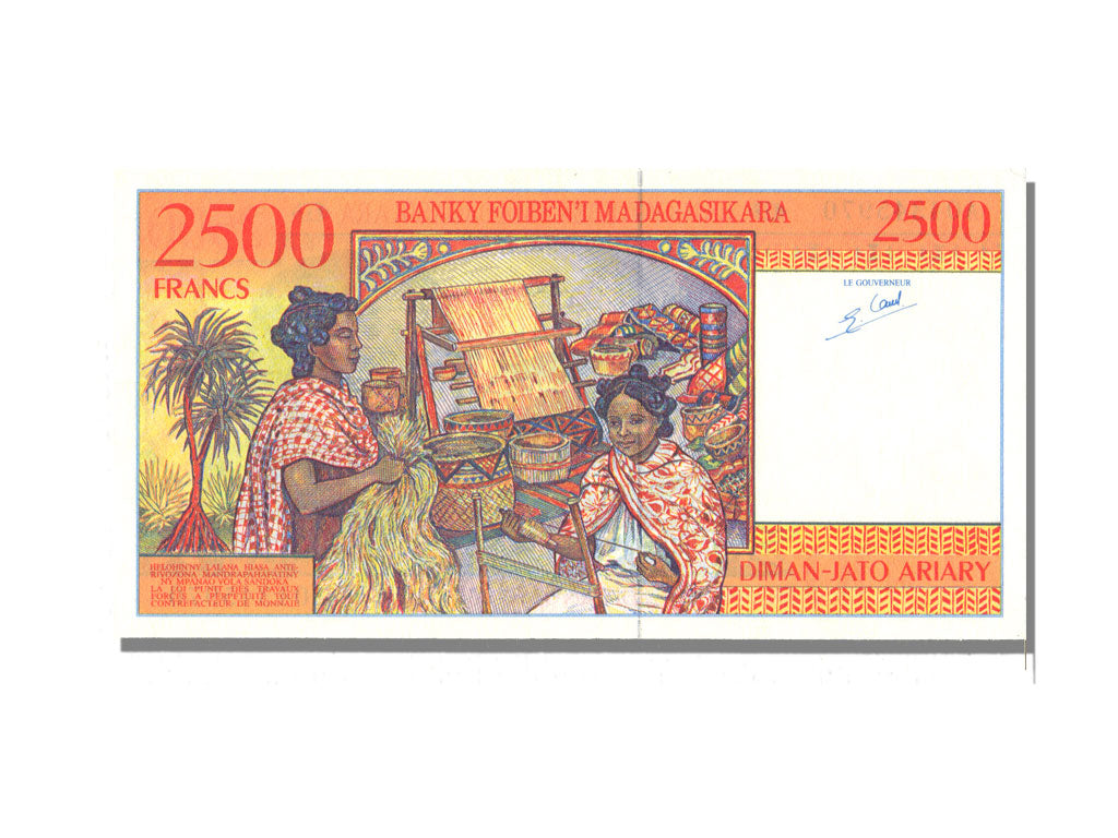 Madagascar, 2500 Francs = 500 Ariary, KM #81, UNC(65-70), A04345970
