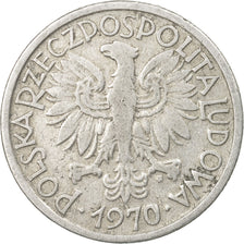 Coin, Poland, 2 Zlote, 1970, Warsaw, VF(30-35), Aluminum, KM:46