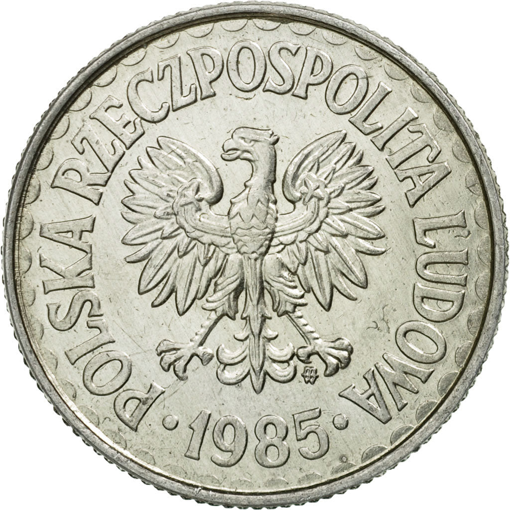 Coin, Poland, Zloty, 1985, Warsaw, AU(55-58), Aluminum, KM:49.1