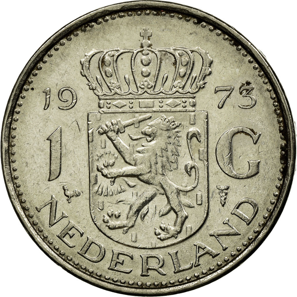 Monnaie, Pays-Bas, Juliana, Gulden, 1975, TB, Nickel, KM:184a