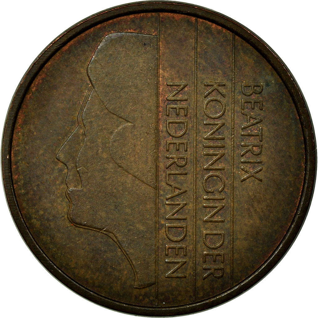 Moneda, Países Bajos, Beatrix, 5 Cents, 1983, BC+, Bronce, KM:202