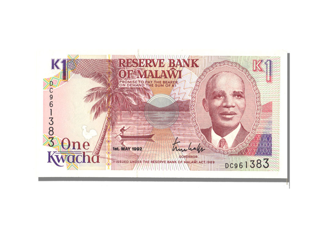 Malawi, 1 Kwacha, 1992, 1992-05-01, UNC(65-70)