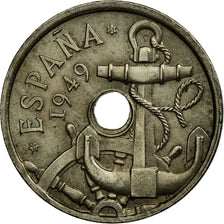 Coin, Spain, Francisco Franco, caudillo, 50 Centimos, 1951, EF(40-45)