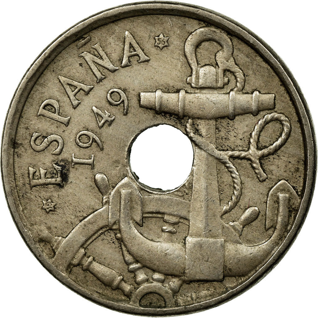 Coin, Spain, Francisco Franco, caudillo, 50 Centimos, 1956, VF(30-35)