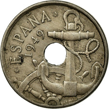 Coin, Spain, Francisco Franco, caudillo, 50 Centimos, 1956, VF(30-35)