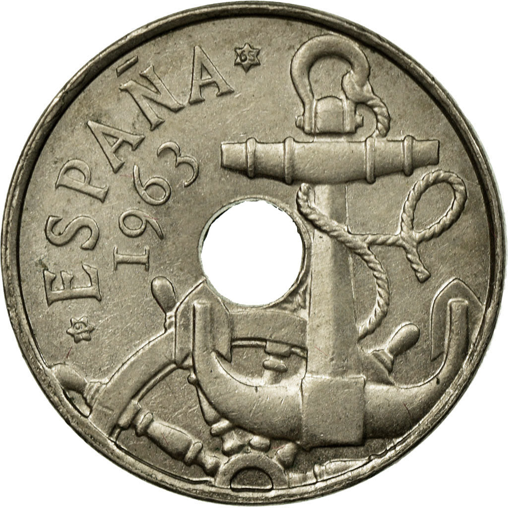 Coin, Spain, Francisco Franco, caudillo, 50 Centimos, 1965, VF(30-35)