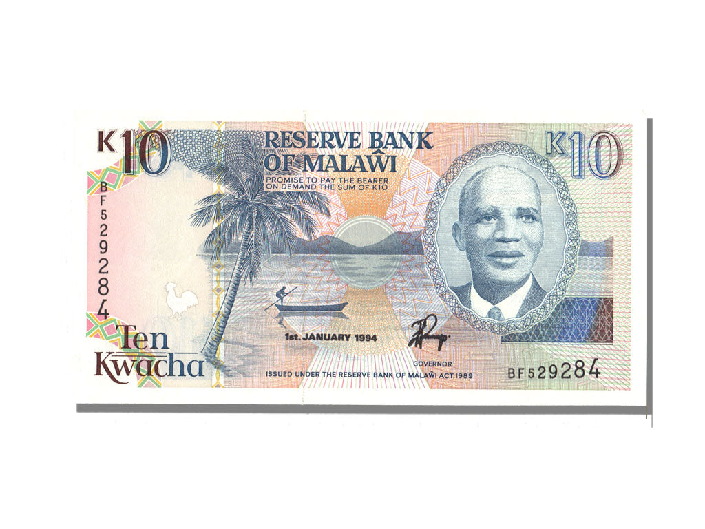 Malawi, 10 Kwacha, 1994, KM #25c, 1994-01-01, UNC(65-70), BF529284