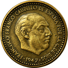 Coin, Spain, Francisco Franco, caudillo, Peseta, 1951, EF(40-45)