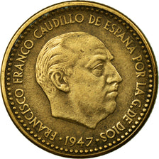 Coin, Spain, Francisco Franco, caudillo, Peseta, 1952, VF(30-35)