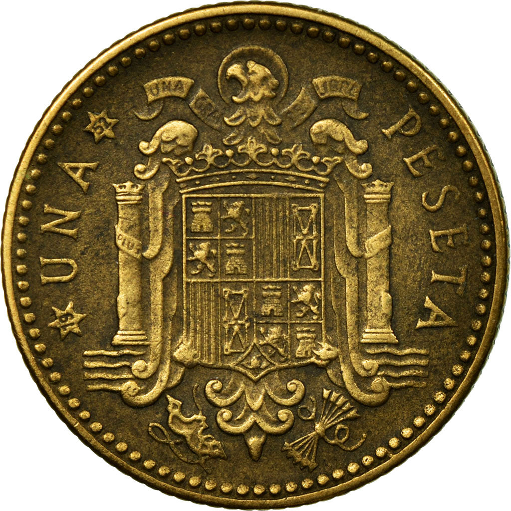 Coin, Spain, Francisco Franco, caudillo, Peseta, 1952, VF(30-35)