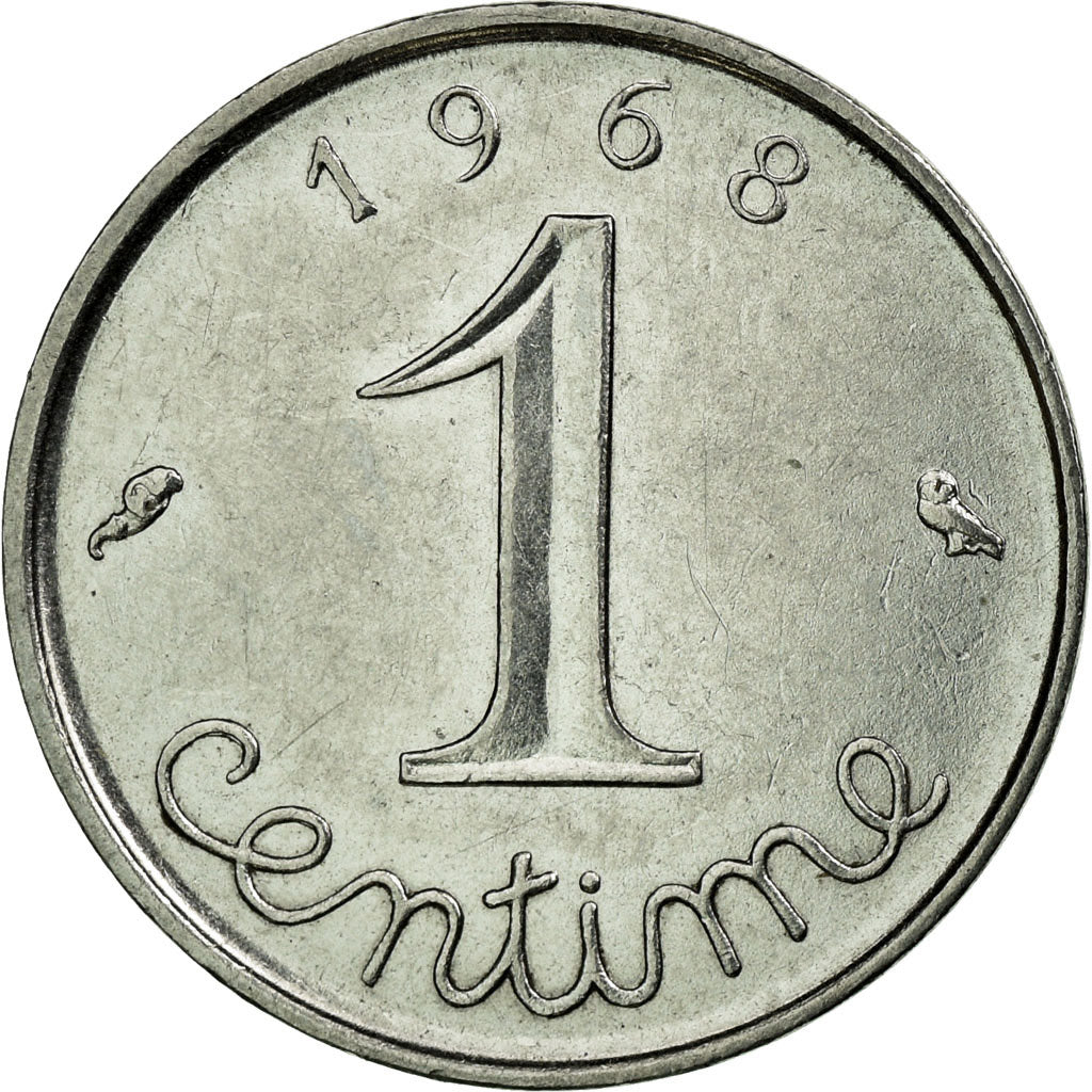 Coin, France, Épi, Centime, 1968, Paris, VF(30-35), Stainless Steel, KM:928