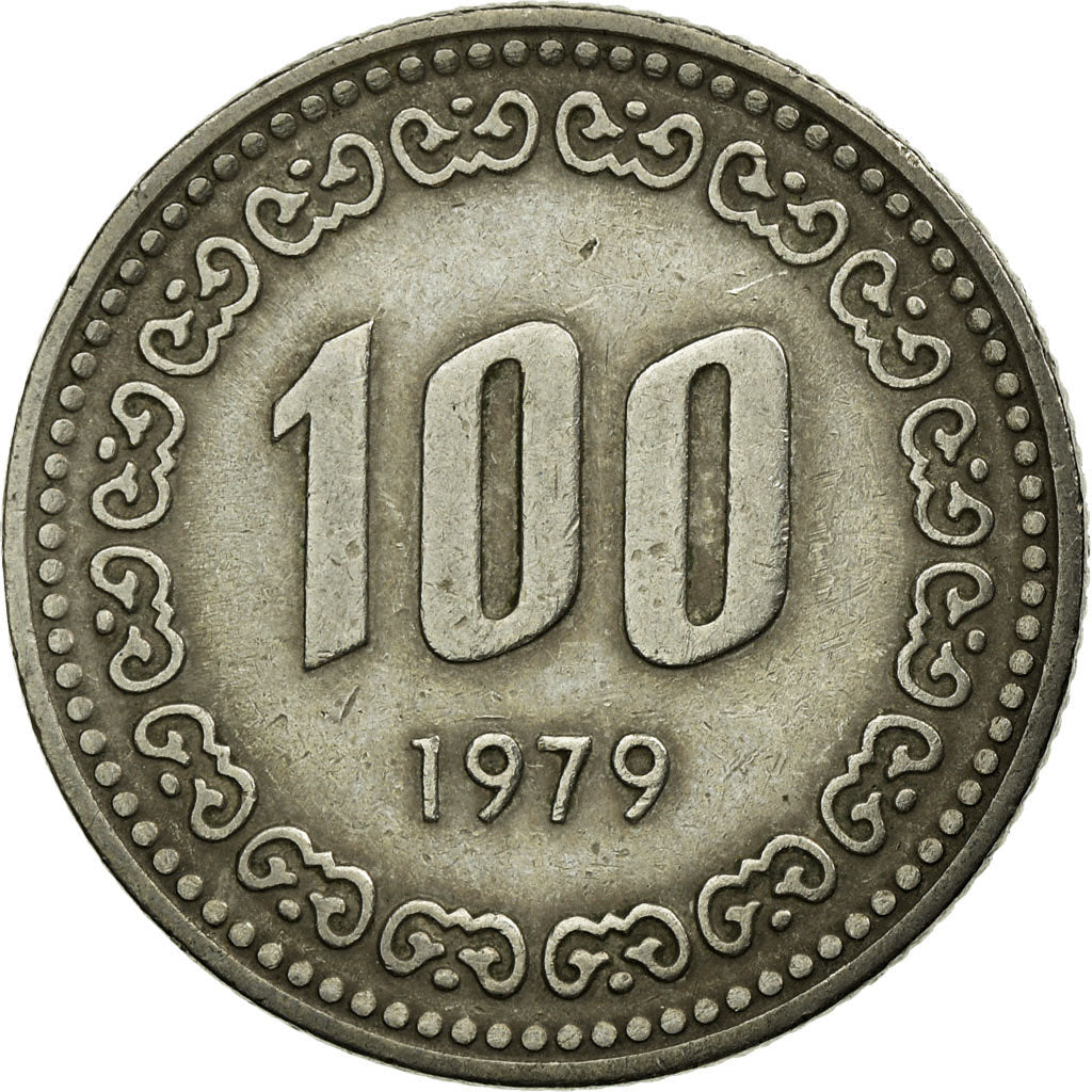 Moneda, COREA DEL SUR, 100 Won, 1978, MBC, Cobre - níquel, KM:9