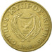Moneda, Chipre, 20 Cents, 1989, MBC, Níquel - latón, KM:62.1