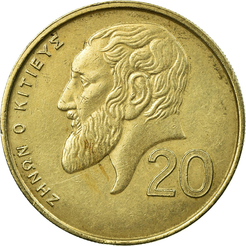 Moneda, Chipre, 20 Cents, 1989, MBC, Níquel - latón, KM:62.1