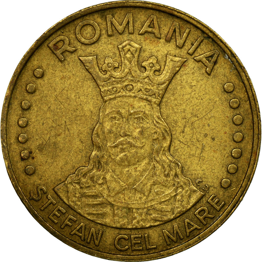 Coin, Romania, 20 Lei, 1994, VF(30-35), Brass Clad Steel, KM:109