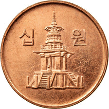 Coin, KOREA-SOUTH, 10 Won, 2009, KOMSCO, AU(55-58), Copper Clad Aluminum, KM:103