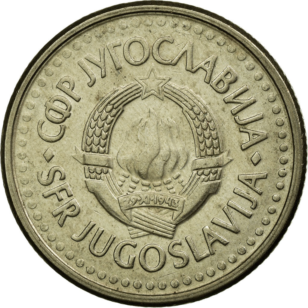 Monnaie, Yougoslavie, Dinar, 1991, TB+, Copper-Nickel-Zinc, KM:142