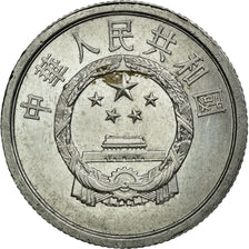 Coin, CHINA, PEOPLE'S REPUBLIC, 2 Fen, 1981, EF(40-45), Aluminum, KM:2